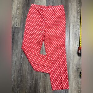 # 10) Doncaster orange red and white pants New Condition